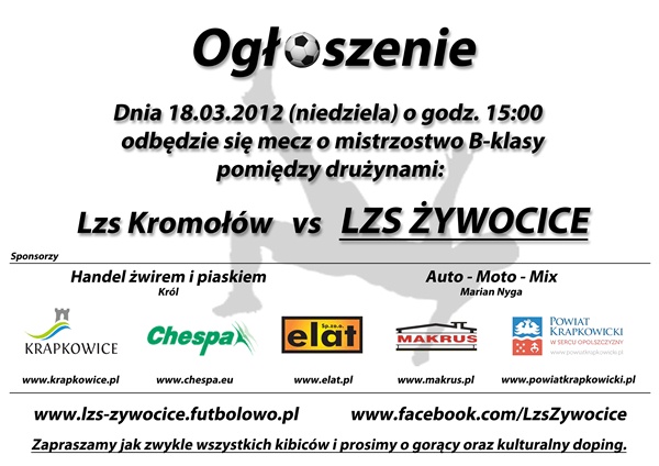 Mecz o mistrzostwo B-klasy