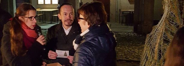 Przedsmak świąt na dziedzińcu „Zamku”